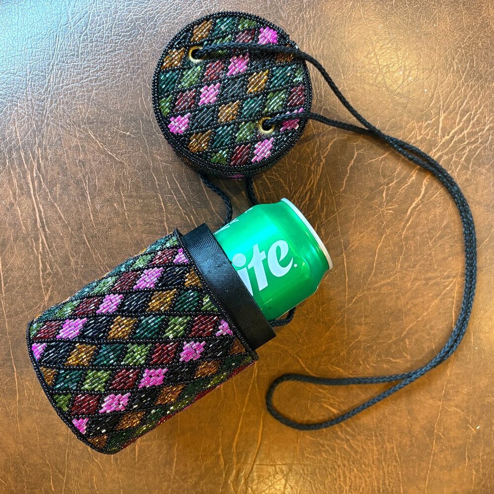 Vintage BOB MACKIE Multi Color Beaded Evening Bag